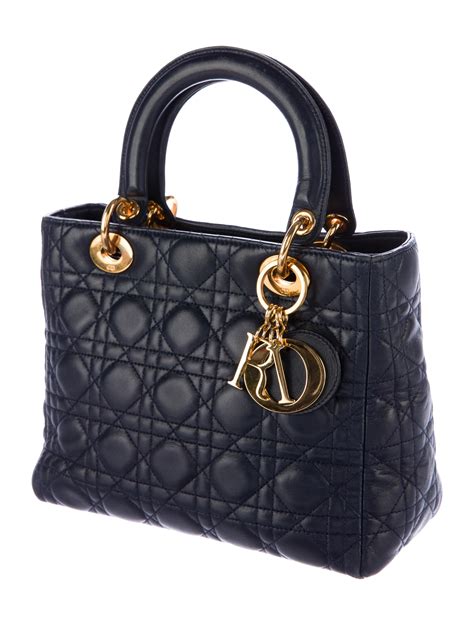 lady dior bag navy blue|price of lady dior bag.